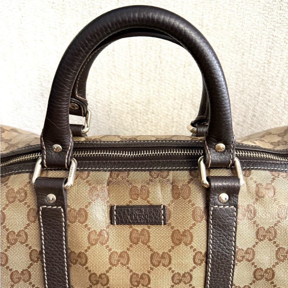 Authentic Gucci Joy Boston bag brown monogram coated canvas medium size - Picture 4 of 16
